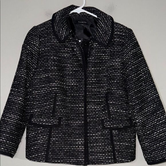 Talbots Black and White Structured Blazer - Picture 1 of 15